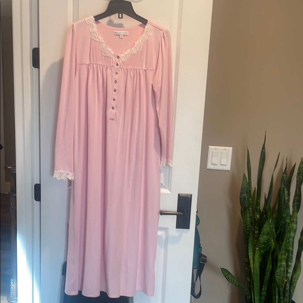 Pink Lace Trim Nightgown